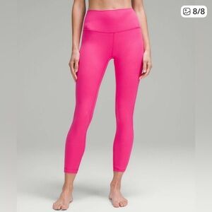 Lululemon Athletica Pink Leggings High-Rise Stretchy Fit- probably used once